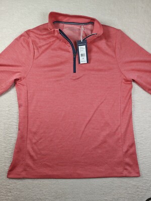 Vineyard Vines Sankaty Quarter Zip Pullover Men's Size Medium Sailors Red