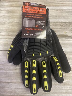 Impacto NS2920040 Impact Resistant Gloves,Tpr Back,l,Pr