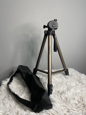 Amazon Basics 50-Inch Lightweight Camera Mount Tripod Stand with Bag Pink Rose