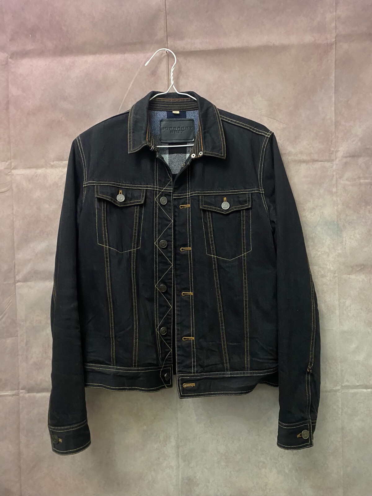 BURBERRY ブラックデニムジャケット 15 BURBERRY BLACK LABEL（Gジャン/デニムジャケット）のフリマ
