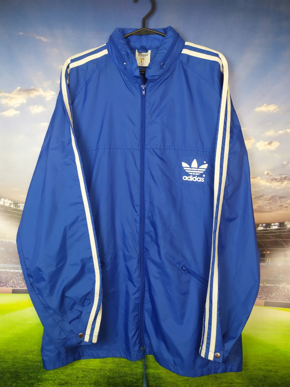 Adidas Vintage jacket With Zipped Blue Nylon Mens Size L | eBay Adidas Vintage jacket With Zipped Blue Nylon Mens Size L | eBay