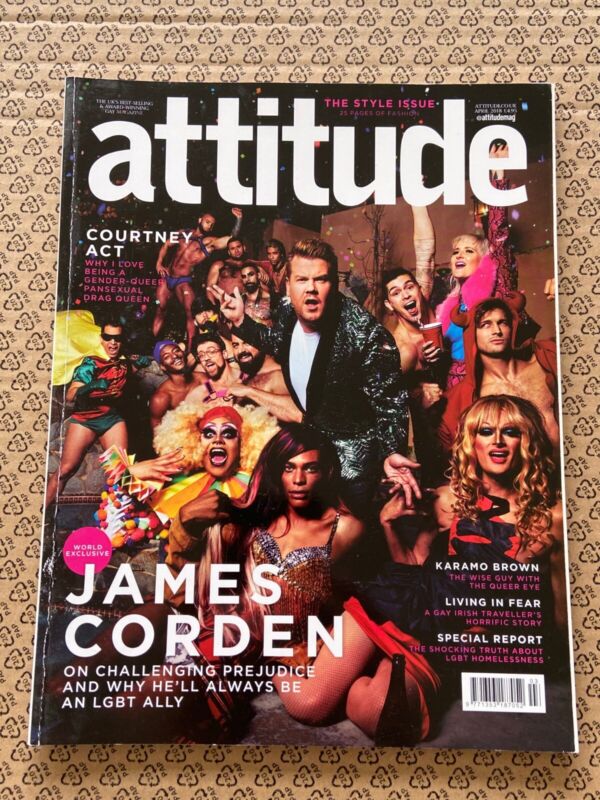 James Corden / Attitude Uk Magazine April 2018 / Gay Interest