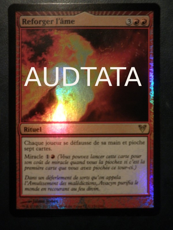 Mtg Magic Reforge The Soul Avacyn Restored Foil French Vf Fr Reforger L'Ame