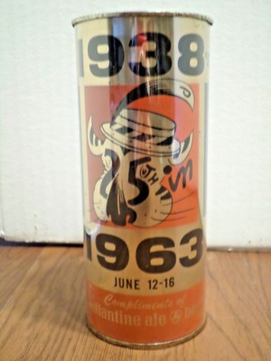 Vtg Ballantine 218-18 Princeton 1938's 25th 16 oz Straight Steel Beer Can Mug