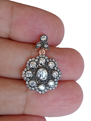 Turkish Fine Jewelry Rose Gold 925 Sterling Silver White Topaz
