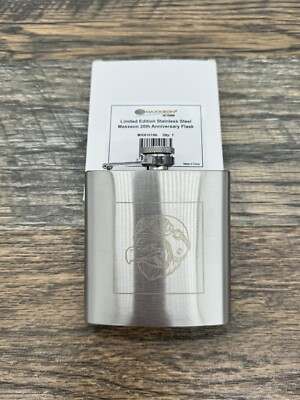 Maxxeon 20th Anniversary Limited Edition Stainless Steel 6oz Flask Auto Tools