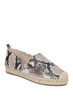 

Женские бежевые кожаные эспадрильи SAM EDELMAN со змеиным носком без шнуровки 9,5 м, Бежевый, F6801L9