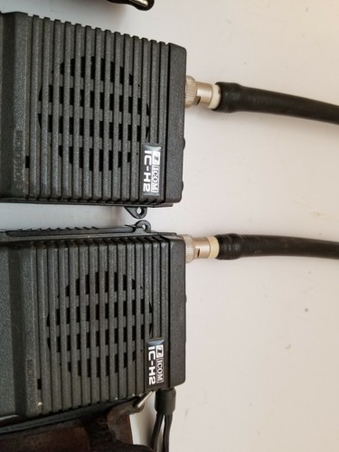 Vintage Pair Of ICOM IC-H2 Handheld Police Radios -no charger