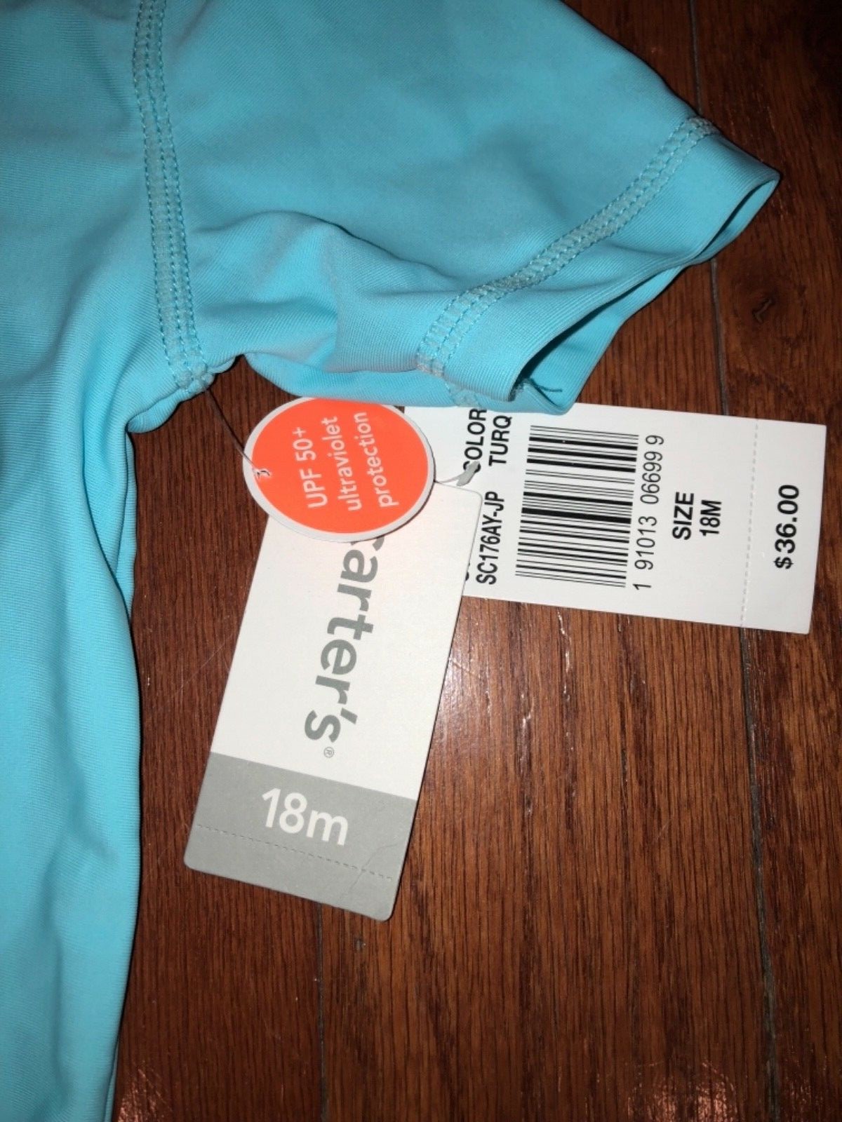 NWT Baby toddler boy Carter’s rashguard trunks shorts swimsuit Surf 18 months