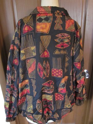 Vtg ART Argee Windbreaker zip up WITH Cotton.Poly Liner