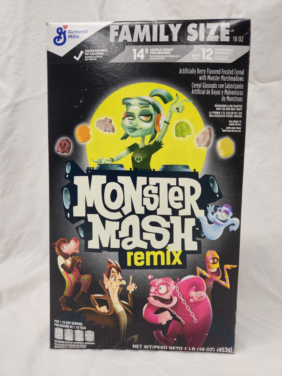 GM family size MONSTER MASH REMIX Cereal limited edition