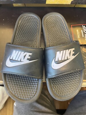 Nike Benassi Just Do It Men's Athletic Sandal - Size 10 M, Black