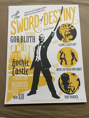ARRESTED DEVELOPMENT Poster GOB Sword Of Destiny Print ALEX LEWIS Signed # d