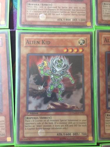 Yugioh Alien Card Lot/ Alien Warrior X3/ Alien Kid X2 Ultimate