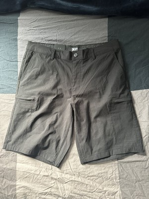 NEW DKNY Solid BLACK Shorts SIZE 34 Stretch Fabric