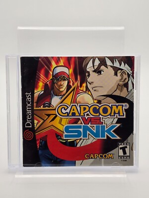 Capcom vs. SNK (Sega Dreamcast, 2000) W/Manual Missing Back Artwork Tested