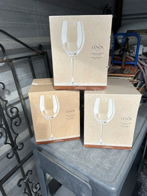 Lenox Tuscany Classics Grand Bordeaux Full Lead Crystal Wine Glasses Set of 4