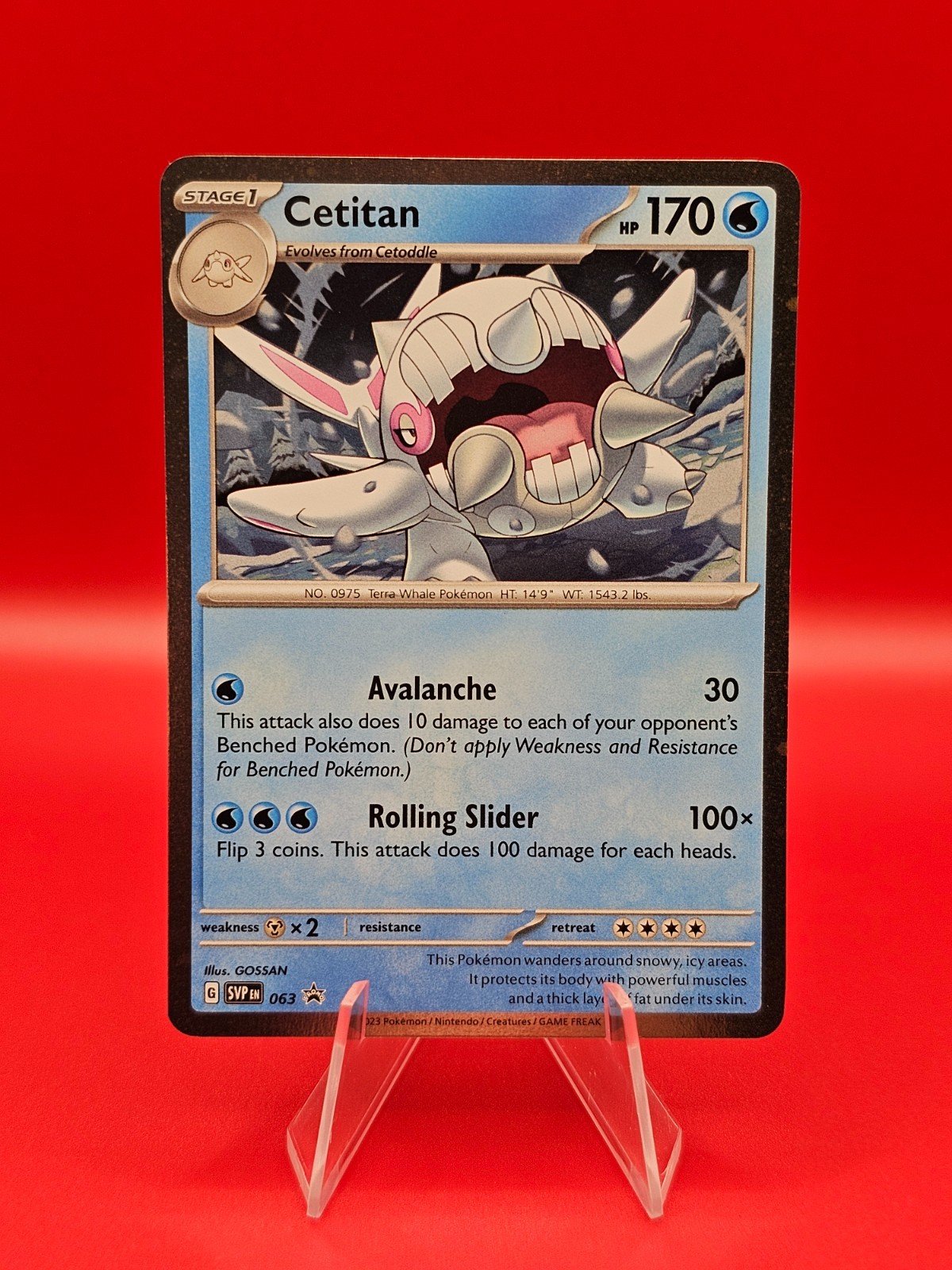Cetitan Cosmos Holo Black Star Promo - SVP063 - Scarlet & Violet Pokemon 2023