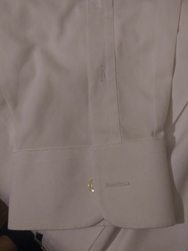Roundtree & Yorke GOLD LABEL White Non Iron EZ Wash Longsleeve Shirt 18.5/33 big