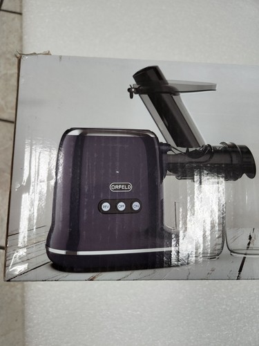 NIB ORFELD Masticating Electric Citrus Juicer Machine Black
