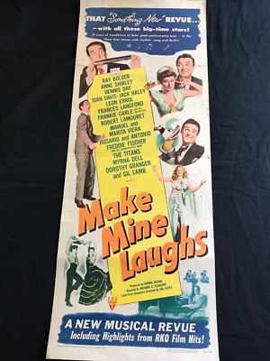 MAKE MINE LAUGHS    original 14X36  U.S INSERT 