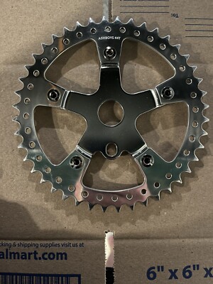  NEW CHROME 44T SPROCKET OLD SCHOOL BMX FITS MONGOOSE REDLINE PK RIPPER JMC