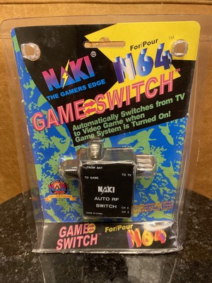 Naki Auto Automatic RF Switch Cord Cable for Nintendo 64. Untested