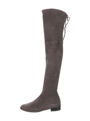 

STUART WEITZMAN Женские серые замшевые ботинки Lowland с круглым носком на блочном каблуке 8,5 м, Серый, S7184