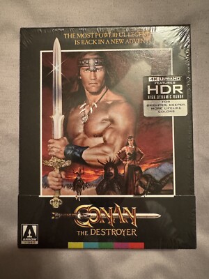 Conan The Destroyer 4K (Ultra HD) ~ Limited Edition Arrow Video ~ Brand New