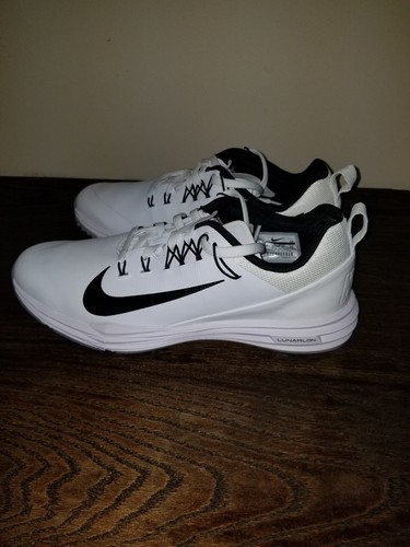 new Nike Men's Lunar Command 2 Golf Shoe cleats white 849968-100 Mens Sz 7