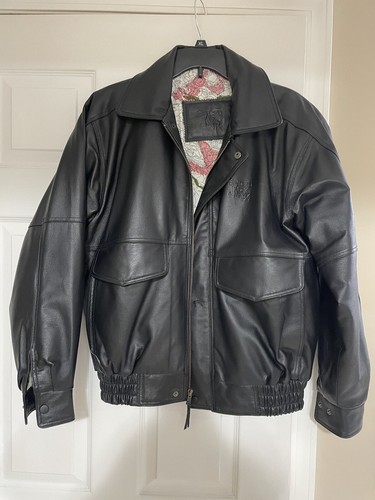 Spiced Jack No 94 men's black leather jacket size Medium