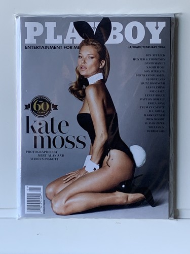 Playboy jan/feb 2014 Kate　Moss Playboy January 2014 KATE MOSS Playboy LN W/centerfold 60th