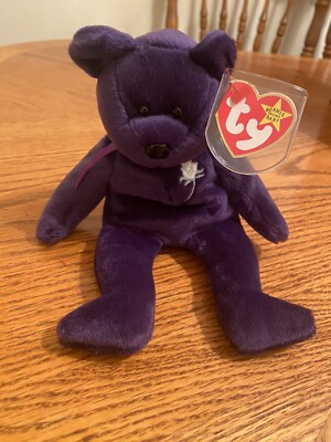 Ty Beanie Baby Rare 1997 Princess Diana Bear Retired MWMT s Plush Toy