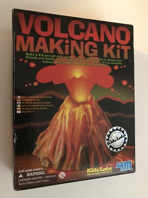 KIDZLABS 4M VOLCANO MAKING KIT AGES 8+ SCHOOL SCIENCE PROJECT