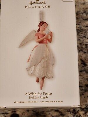 2008 Holiday Angels  Series A Wish for Peace Hallmark Keepsake Ornament NIB