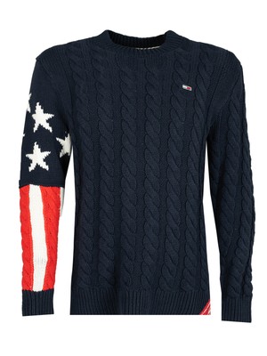 TOMMY HILFIGER TOMMY HILFIGER PULLOVER - DM0DM06997 - DUNKELBLAU