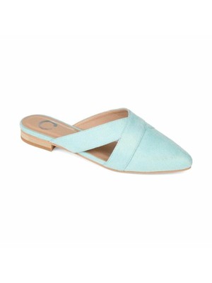 

JOURNEE COLLECTION Женские зеленые платья-мюли без шнуровки на многоуровневом каблуке, Зеленый, 10584662
