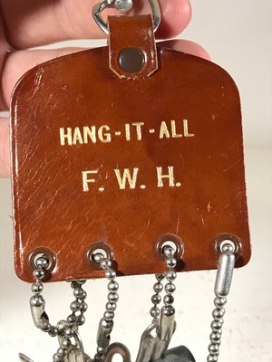 Vintage Hang-It-All Leather 1960s accessories men's closet clips