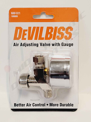 DeVILBISS Air Adjusting Valve with Gauge HAV-511 180089