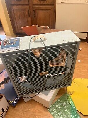 Vintage Vernco Box 20 inch box fan k-3 with heater in fan