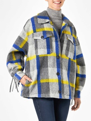 Pre-owned Saint Barth Mc2  Woman Overshirt With Fringes In Multicolor