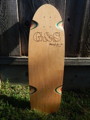 vtg 1980s G/&S Gordon /& Smith skateboard sticker Pros Ruff Miller Blender