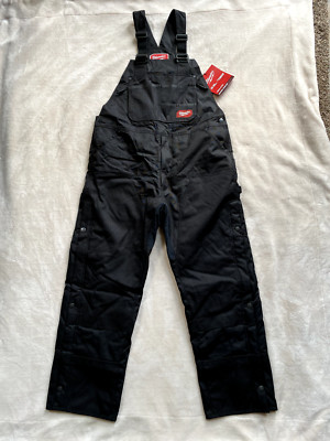 Milwaukee 261B Gridiron Black Zip-to-Thigh Bib Overall-Various Sizes and Lengths