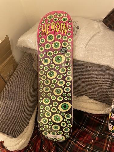 スケートボード Heroin Toxic Fade Eyes Deck 8.5'' HEROIN