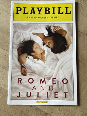 ROMEO & JULIET Sept 2013 Broadway OPENING NIGHT Playbill ORLANDO BLOOM Condola R
