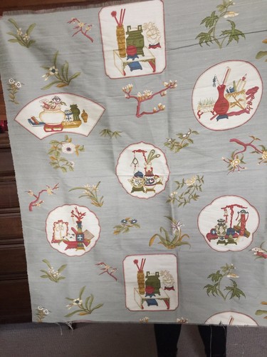 New Jim Thompson Thai Silk Material Fabric Chinoiserie Altfield Gallery