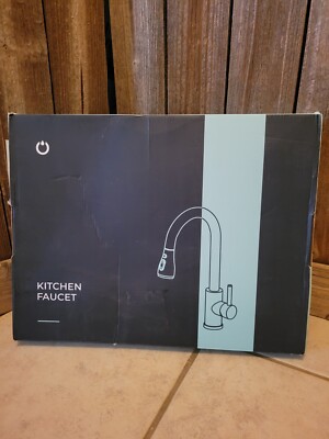New FORIOUS Kitchen Faucet, Brushed Nickel  with Pull Down Sprayer