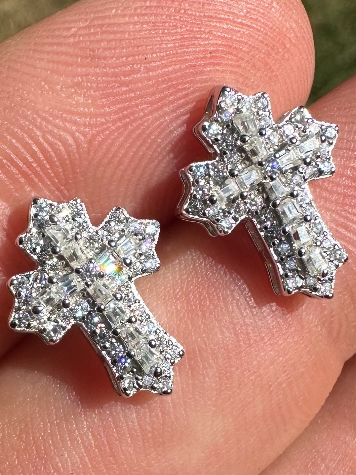 ピアス Luxury Street Wear ICE Silver 925 earrings cross.3 unisexual $_57.JPG?set_id=880000500F
