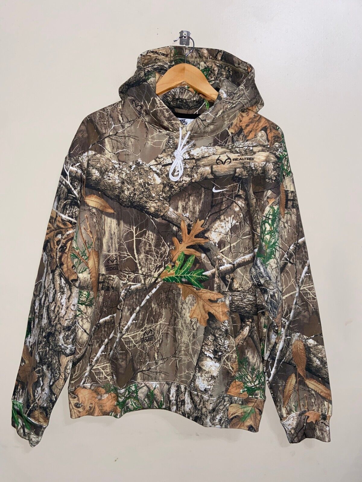 Pre-owned Nike Sb Realtree Camo Fleece Hoodie Khaki Brown Adult Unisex Size M Dr1026-247 In Multicolor