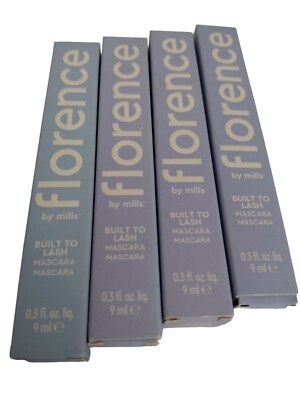 Florence By Mills BUILT TO LAST MASCARA Lengthening Conditioning BLACK Lot of 4